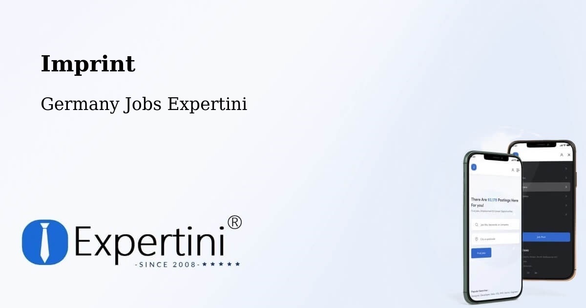 Imprint – Verl - Germany Jobs Expertini