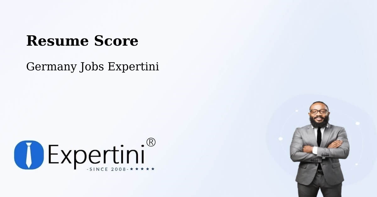 Resume Score & Job Description Match Tool – Verl - Germany Jobs Expertini